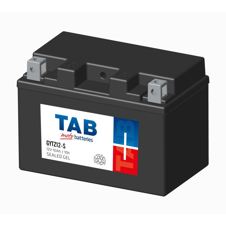 Batería TAB YTZ12S Gel 12V 11Ah – Activada de Fábrica, Libre de Mantenimiento y Alta Potencia de Arranque