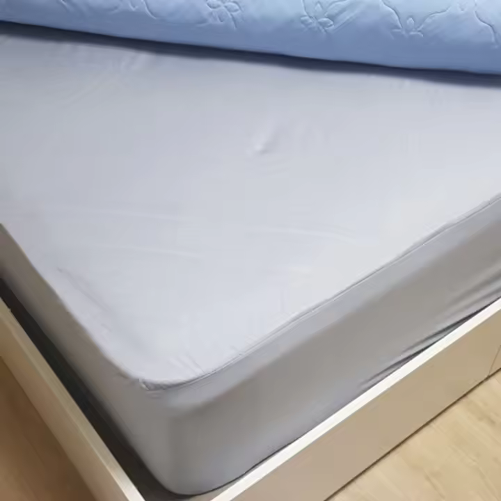 Protector De Sábanas Gris Impermeable Funda Para Cama Tejido Suave Lavable Anti-Mite Y Antibacteriano Adecuado Para Hotel Y Hogar - 1