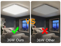 Lámpara De Techo LED Cuadrada Para Iluminación Del Dormitorio Luz Neutra Fría Y Cálida 48W 36W 24W 18W Lámpara De Techo Moderna Para Sala De Estar - details 10