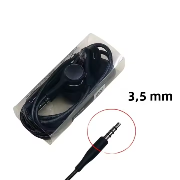 Auriculares inalámstricos con cable para Samsung Galaxy S24 S23 S22 A53 A52 Nota 20 USB-C estéreo bajo HiFi auriculares con entrada 3,5mm - 1