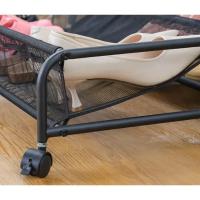 Estante De Zapatos Simple Para Debajo De La Cama Con Cierre Rodante Almacenamiento Espacioso Para Botas Organizador De Zapatos Para El Hogar Material De Hierro - details 6