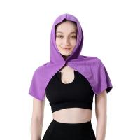 Toalla De Baño Microfibra Para Gimnasio Viajes Camping Natación Yoga Con Capucha U-Hojas Para Protección Solar Y Secado Rápido - details 8