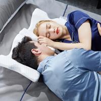 Almohada De Memoria Para Parejas Almohada De Braza Almohada De Viaje Forma Arco Uso En Cama Y Masaje Relleno De Espuma De Memoria - details 3
