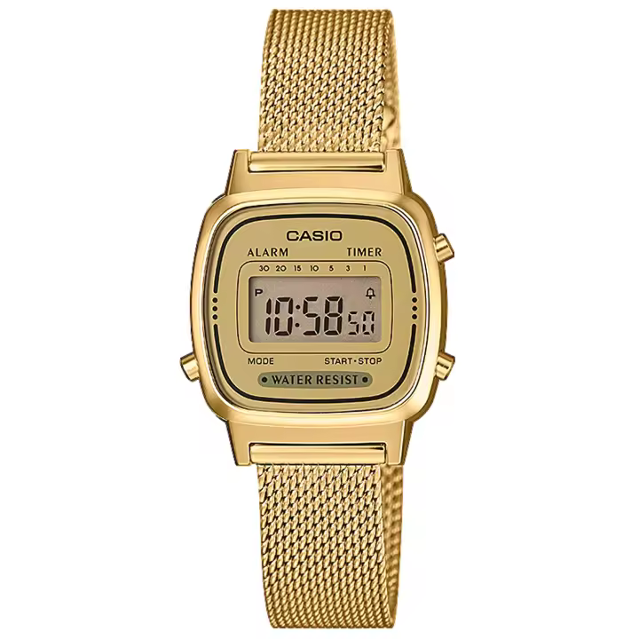 Casio Vintage La670wemy-9ef Reloj De Pulsera Digital Para Mujer Color Dorado - 1