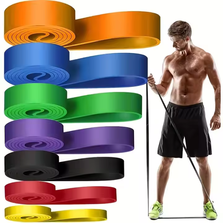 Banda elástico multiusos para Yoga, accesorio Gruesto de alta resistencia para entrenamiento Físico, Círculo de estiramiento y Resistencia, 175-250 Libras - 1