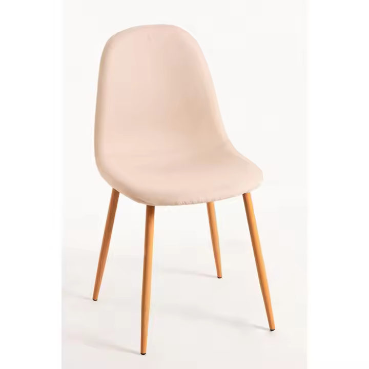 Pack 4 Sillas Teok Tela - Beige - 1
