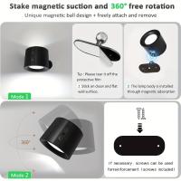 Lámpara De Pared LED Recargable Mini Con Sensor De Toque Y Tres Colores Luz Nocturna Magnética Para Lectura Y Decoración De Habitaciones - details 4