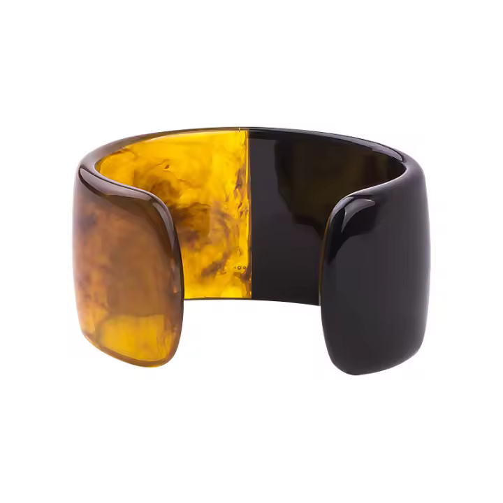 Pulsera De Resina Vintage Para Mujer Bangles Colorido Acrílico Ancha Abierta Encantos Moda Sencilla Fiesta Joyería Nueva - 1
