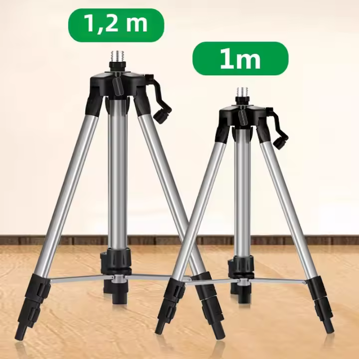 Trípode Para Nivel De Láser De Aluminio Ajustable En Altura 1M/1.2M/1.5M Auto Nivelado Triángulo Estructura Para Nivel De Láser - 1