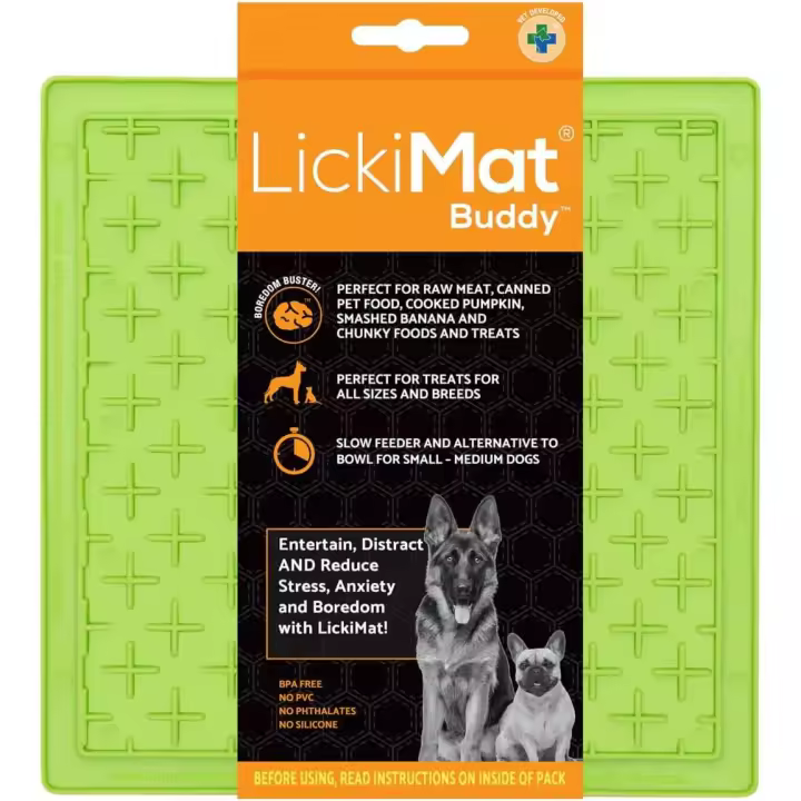 LICKIMAT Buddy, Alfombrilla para Tratar, Verde - 1