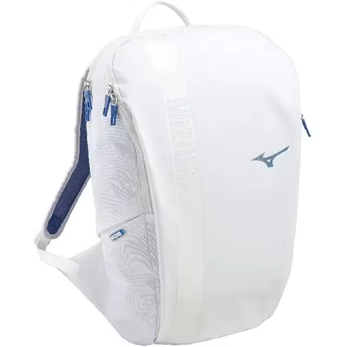 MIZUNO - Mochila  22 litros - Color blanco - Material de alta calidad - Es una buena opción para excursiones, actividades escolares o deportivas - 1