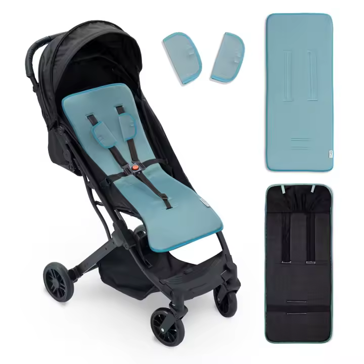 FRONHA PARA CARRINHO + PROTETOR DE CINTO - MOD. LISO - VERDE - 1