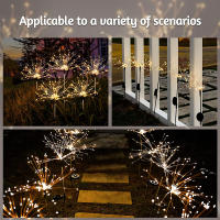 Luz De Fuegos Artificiales Solar 100LED Para Jardín Con 8 Modos De Iluminación DIY Estrella Faeira Decorativa Para Fiestas - details 6