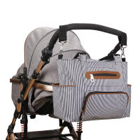 Set De 7 Bolsos Para Mudar El Bebé Multifuncional Tote Bag Mummy Bolsa De Viaje Con Alforja Para Bebé Material De Tela Cierre De Cremallera - details 12