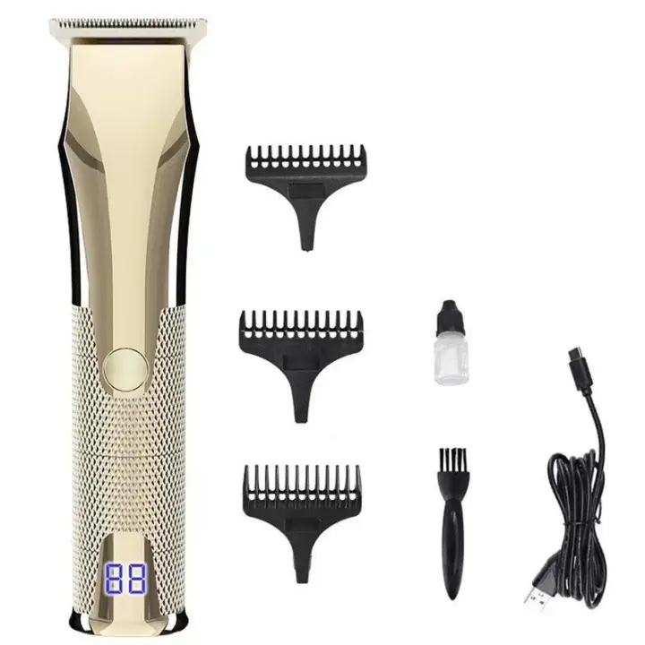Cortadora de pelo eléctrica con pantalla digital LCD, cortadora de pelo eléctrica para el hogar, cortadora de pelo para hombres, cortadora de pelo eléctrica, cortadora de pelo dedicada para peluquería, cortadora de pelo recargable - 1