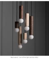 Lámpara Colgante Nórdica De Madera Decorativa Para Hogar Iluminación Interior Para Sala De Estar Dormitorio Estudio Fuente De Luz AC 90-260V - details 13