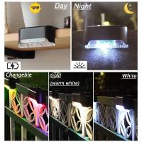 Lámpara Solar LED Para Escaleras 2PS Iluminación Exterior Impermeable Para Paredes Jardines Vallas Y Paredes De Fences Decorativas - details 4