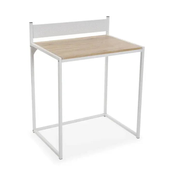 New Planet Home® Mesa Escritorio Lily 70x50x90cm / Will [Plegable] 80 x 45 x 75.5cm - Mesa de oficina en Madera Roble, Modelo Claro, Nórdico - New planet Home® OFFICE COLLECTION - 1