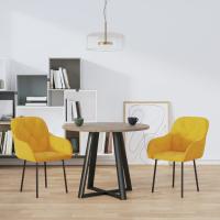 vidaXL Sillas de comedor 2 unidades terciopelo en color Gris oscuro/Azul/Amarillo y más | cómodas modernas ergonómicas para comedor cocina salón hogar - details 2