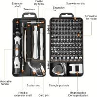 Kit De Herramientas De Reparación Doméstica Multifuncional Precision Destornillador Magnético 115 En 1 Conjunto De Bricolaje - details 3