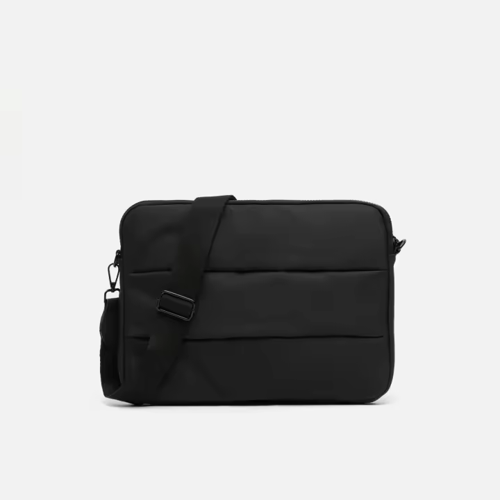 Poof funda pequeña para ordenador portátil (13") acolchado en nylon y bandolera extraíble - 1