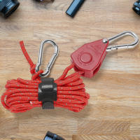6Pcs Cuerda De Atado Para Acampar 4mm Afinador De Cuerda De Viento Hebilla De Pulley Ratchet Gancho De Cuerda De Tenda Accesorios De Tenda - details 0