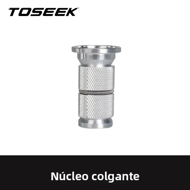 TOSEEK Juego De Cabezal De Bicicleta MTB Y Carretera Cubierta De Tapa De Carbono Y Acero Inoxidable Tornillos De Titanio 28.6mm 1 1/8" Para Rueda Delantera - 1