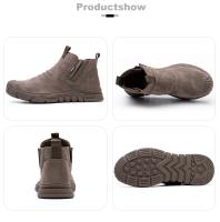 Botas De Trabajo Con Punta De Acero Anti-Pinchazos Indestructibles Para Hombre Zapatos De Seguridad Para Exteriores - details 7