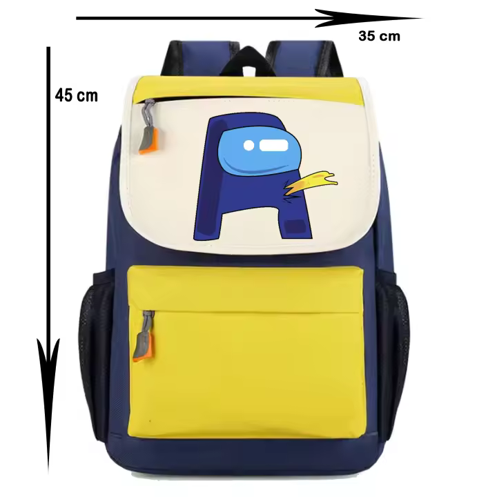 Mochila Among Us. The Impostor. Varios colores. Ideal para la escuela. Colegio. Senderismo. Excursiones. Multiples bolsillos - 1