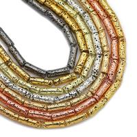 Cuentas De Espaciador De Lava Natural En Color Rosa Oro 13x4mm Redondas Para Fabricación De Joyas Pulseras DIY Plata De Bronce - details 0