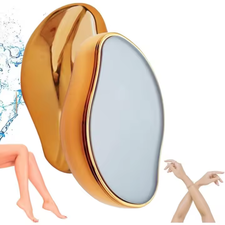 Borrador de pelo de cristal, Removedor de pelo de cristal mágico mejorado, Depiladora de cristal portátil y exfoliante - 1