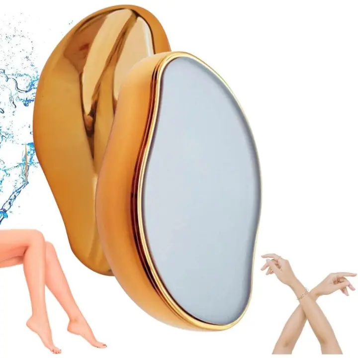 Borrador de pelo de cristal, Removedor de pelo de cristal mágico mejorado, Depiladora de cristal portátil y exfoliante - 1