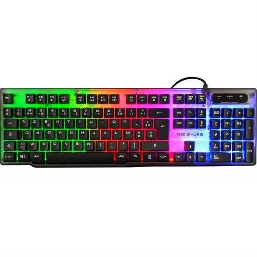 THE G-LAB Keyz Neon Interruptor de membrana Wired Negro KEYZ-NEON/SP - 1