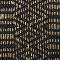 CAPRILO REGALOS & DECORACIÓN Alfombra Rectangular Decorativa de Yute "Cenefas-Natural y Negro". Decoración del Hogar. Regalos Originales. Dormitorios y Salón. Textil. 80 x 50 x 1 cm - details 1