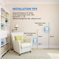 6Pcs Repelente Ultrasonido De Pestes Y Insectos Con Rango Largo Multi Función Para Hogar Oficina Hotel Repelente De Insectos Y Ratones - details 2