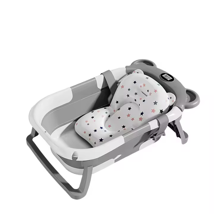 Bathería de Bebé plegable para bebés a Niños Pequeños with Monitor De Temp en tiempo real juego de Bebé plegable, juego aplicable de 0 a 36 més, Perfecto - 1