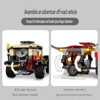 Bloques De Construcción De Dinosaurio Microraptor Y Spinosaurus Para Niños 303 Piezas Camión De Transporte De Mundo Prehistórico Juguete Educativo Regalo Para Niños - details 5