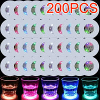 200PCS Luz LED Para Coasters Pegatinas Brillantes Para Botellas De Vino Decoración Para Bar Y Fiestas Novedades Iluminación Incluye Batería - details 0