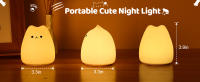 Lámpara Nocturna De Gato Lindo Para Niños 7 Colores Control Por Toque Ahorro De Energía LED Regalos Lindos Para Niñas Y Niños Luz De Dormitorio De Silicona - details 6