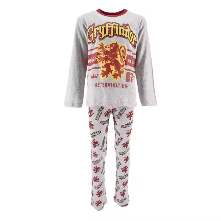 Pijama largo Harry Potter Gryffindor gris Raíz MERCHAN-STORE Pijama Harry Potter - 1