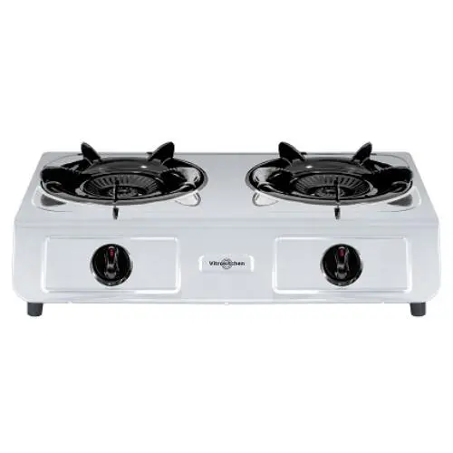 Hornillo gas VITROKITCHEN natural 2 fuegos inox 265IN - 1