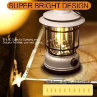 Linterna De Camping LED Portátil Y Versátil Carga Rápida USB Diseño Vintage Ideal Para Emergencias En Hogar Y Tienda - details 1