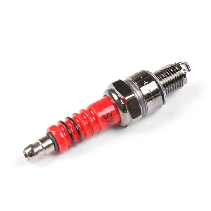 Bujía de encendido A7TC con 3 electrodos usados ​​para motocicleta de cuatro ruedas GY6 50CC-125CC bujía de motocicleta de cuatro ruedas A7TC * 5 - 1