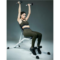 Gorilla Sports Banco ajustable inclinable/declinable con Preacher Curl - details 2