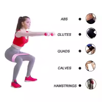 Set De 3 Bandas De Resistencia Para Deportes Y Fitness En Casa Yoga Pilates CrossFit Para Muslos Glúteos Y Piernas Adecuado Para Hombres Y Mujeres - details 3