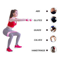 Set De 3 Bandas De Resistencia Para Deportes Y Fitness En Casa Yoga Pilates CrossFit Para Muslos Glúteos Y Piernas Adecuado Para Hombres Y Mujeres - details 3