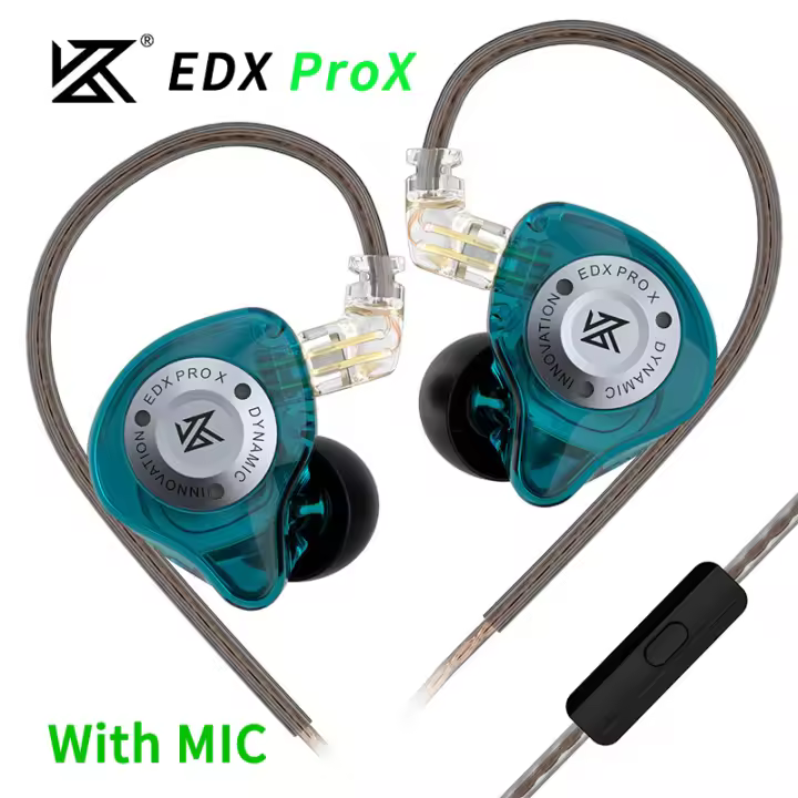 Original EDX Pro X/PRO/Lite Dynamic DE LA Unidad Auricular Bajo Pesado Música Auriculares En La Oreja Cancelación Ruido With Cable - 1