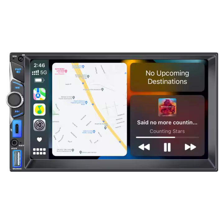 Sistema De Radio Para Coche 7 Pulgadas MP5 Jugador De Medios Con CarPlay Y Android Auto Universal 2DIN Estéreo Multimedia Con Pantalla Táctil - 1