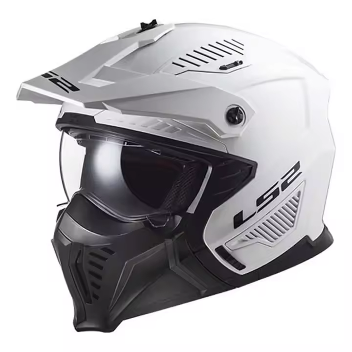 Ls2 Casco Convertible Of606 Drifter Blanco Adulto - 1