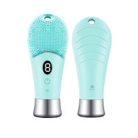 Limpieza Facial Eléctrica Ultrasonda 9 Velocidades Silicona Recargable Escobilla De Rostro Con Vibration Alta Frecuencia Limpiadora De Piel - details 14